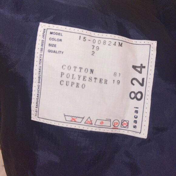 Sacai Womens Shorts Size Medium Blue Checked Pockets Lined Classic New - Picture 13 of 16